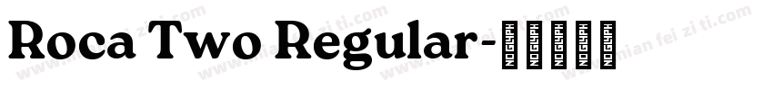 Roca Two Regular字体转换